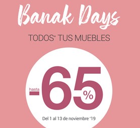 Todos tus muebles al -65%