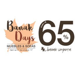 BANAK DAYS: Muebles y sofás hasta el -65% 