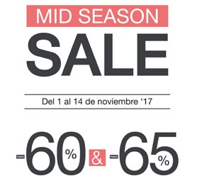 Mid Season Sale Hasta al -60% Y -65%