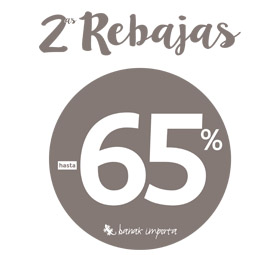 2° rebajas en muebles Banak Importa.