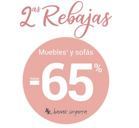 2ª REBAJAS Hasta el -65%