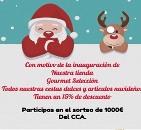 Cestas dulces y artículos navideños