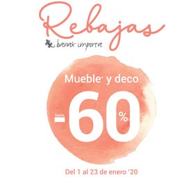 REBAJAS! Muebles y   decoración hasta el -60%