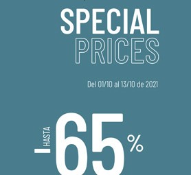 SPECIAL PRICES  hasta el -65%