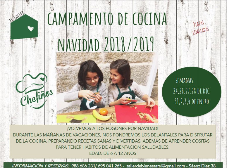 Campamentos Cocina Niños Navidad en Ourense