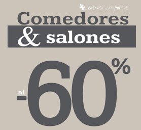 Salones y comedores al -60%.