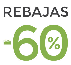 RE - BA - JAS  hasta el 60% 