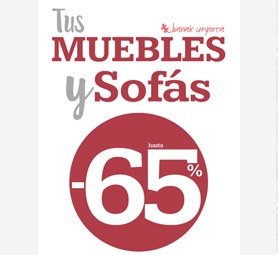 Tus muebles y sofás hasta el -65%