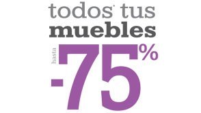 Todos tus muebles hasta el 75%