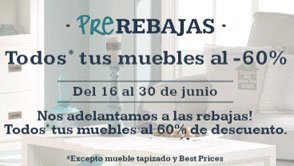 Pre-rebajas en muebles banak importa