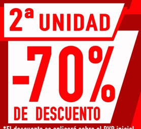 2° Unidad de zapatillas Nike al 70%