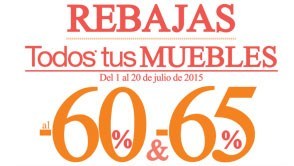 Todos los muebles al -60&, 65% y mucho m&aacute;s.