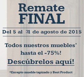 Remate final de rebajas