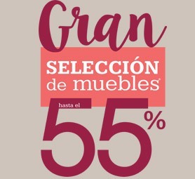 Gran selección de Muebles hasta el 55%