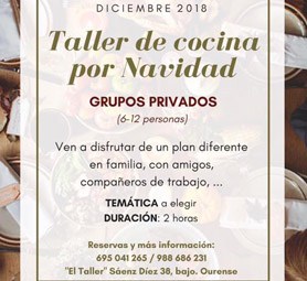 Talleres de Cocina por Navidad